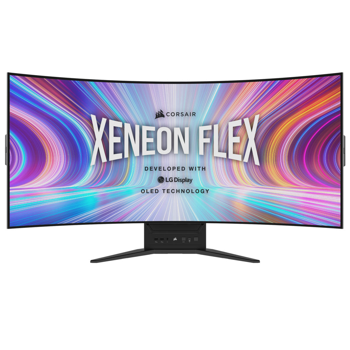 Corsair Xeneon Flex 45WQHD240 45-Inch WQHD OLED Gaming Monitor 240Hz Curved Bendable Screen - Perfect for PC Gaming, Console Gaming, and Professional Esports