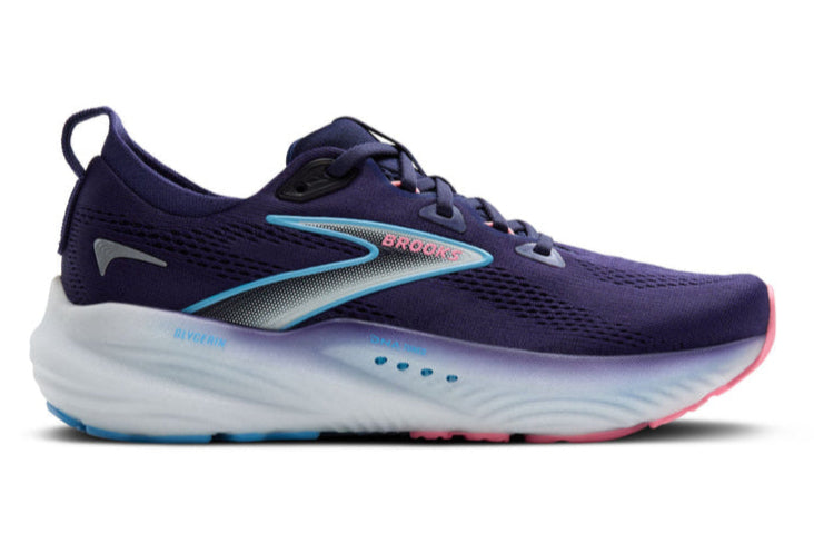Brooks Glycerin 22 Women's Running Shoes - D Width - Blue Ribbon/Peacoat/Dianthus | Premium Cushioning for Long Distance Running & Marathon Training