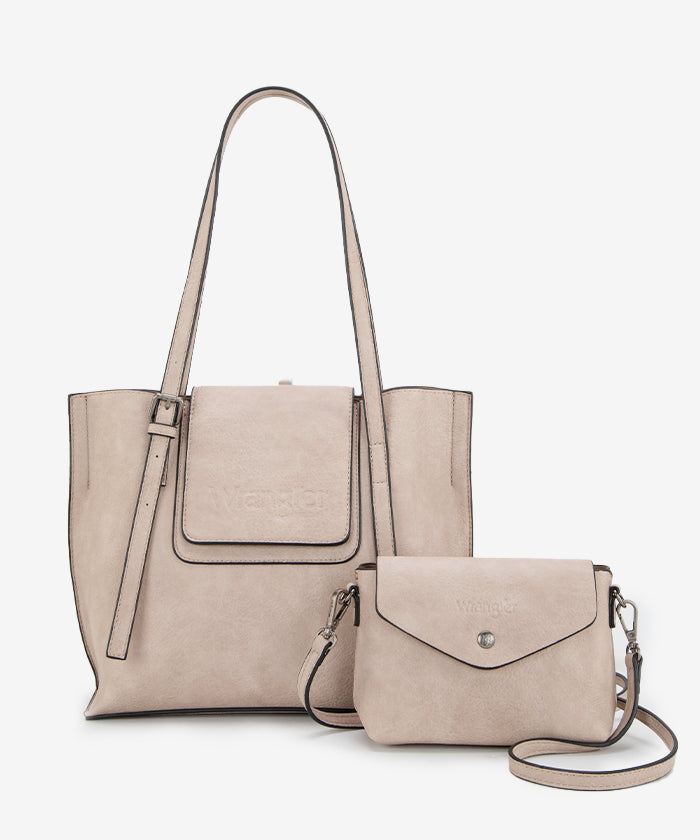 Wrangler Flap Shoulder Bag Set for Women & Men - Durable Crossbody Purse with Adjustable Strap - Perfect for Travel, Work & Everyday Use