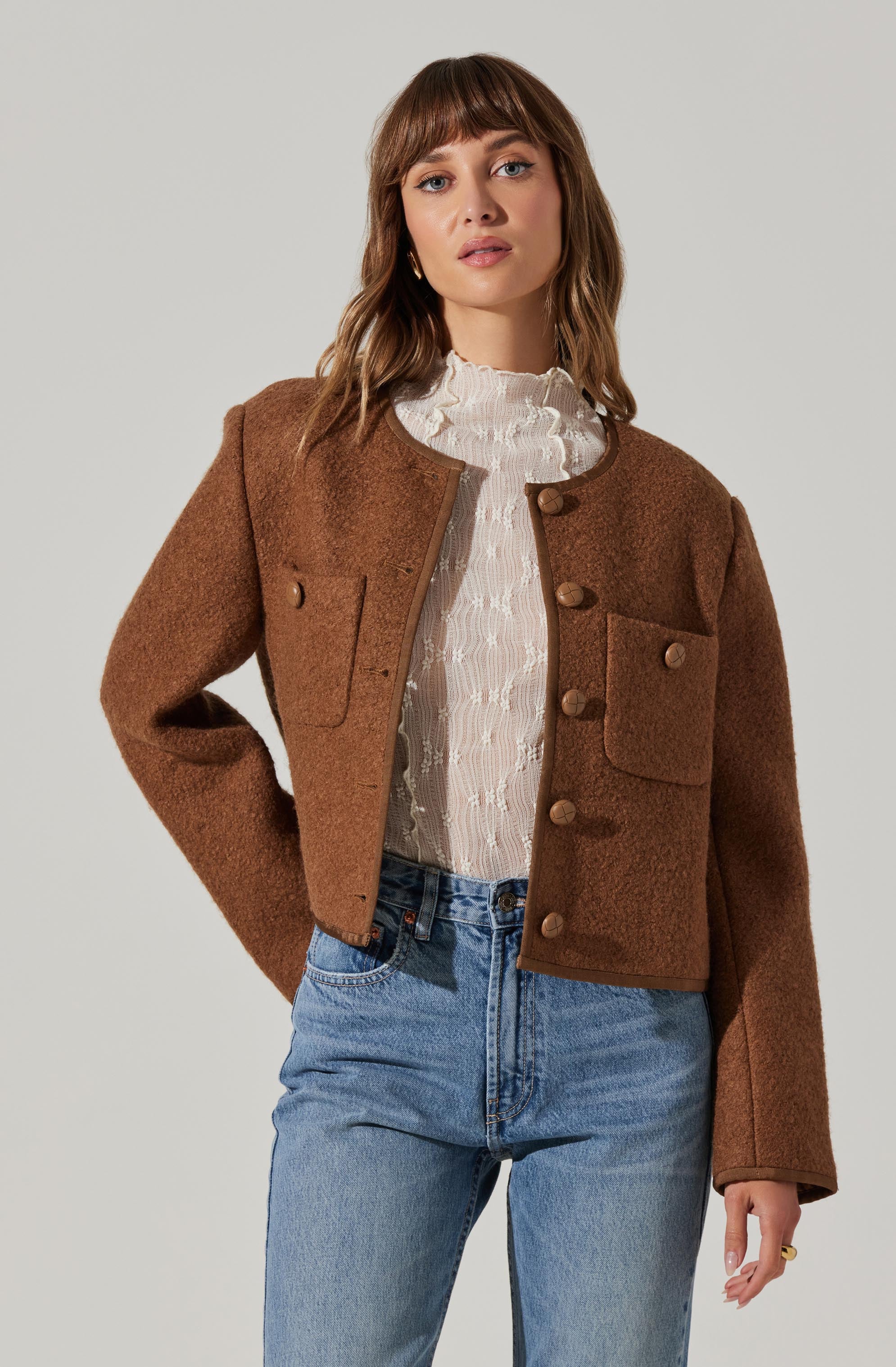 Calliope Women's Wool Blend Jacket - Warm Winter Coat for Outdoor Activities & Casual Wear