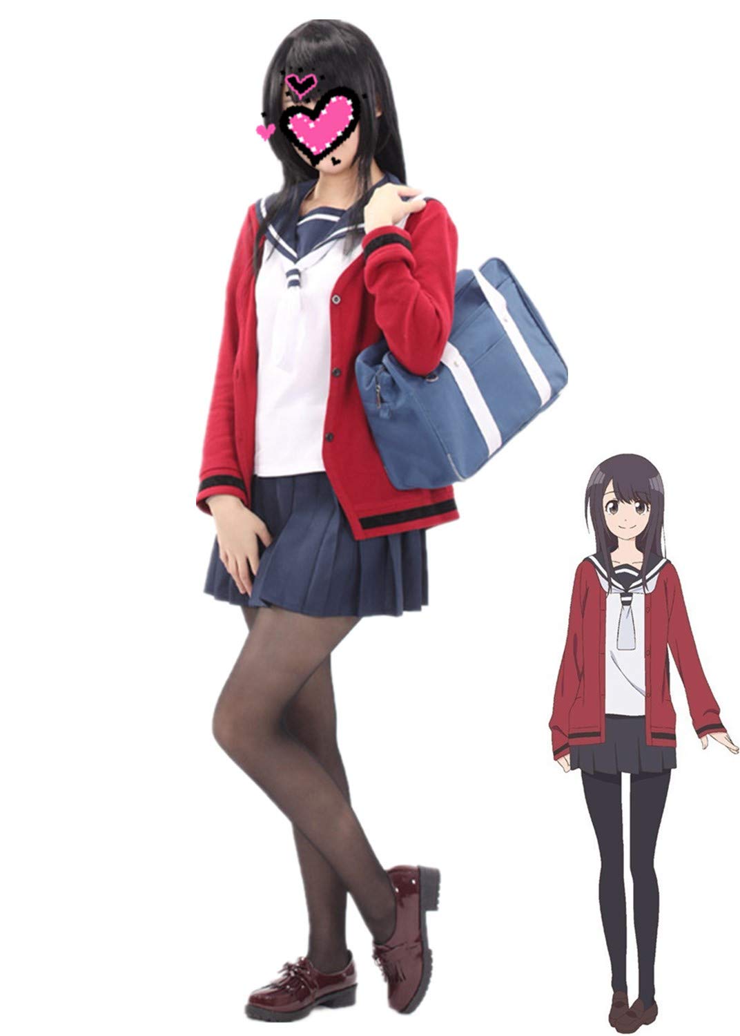 Forevercos Senryu Girl Cosplay Yukishiro Nanako Costume - Anime School Uniform Outfit for Halloween, Christmas & Cosplay Events | Perfect for Conventions, Photoshoots & Themed Parties
