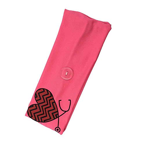 Elastic Button Headband for Women - Soft & Comfortable Hair Band for Sports, Running, Yoga - Ears Protection Headwear for Workouts & Active Lifestyles