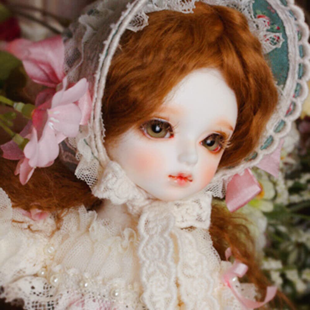 WELLVEUS 1/6 Scale BJD SD Resin Doll - Realistic Anime Girl Collectible Figure with Free Eyes & Face Makeup - Perfect for Gift Giving, Cosplay, and Photography Props