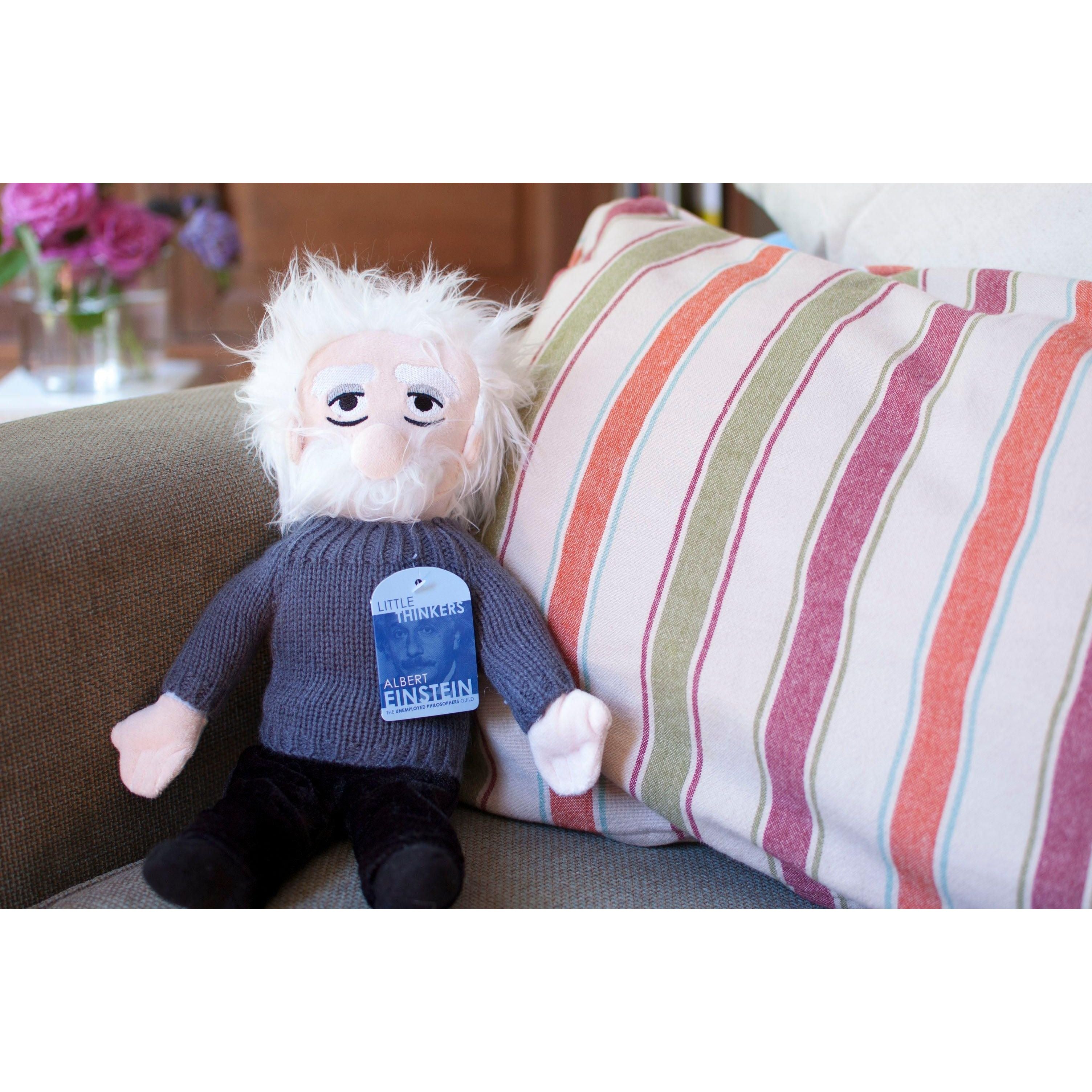 Albert Einstein Plush Doll - Soft & Cuddly Scientist Stuffed Toy for Kids & Collectors | Perfect for Gifts, Science Themed Parties & Educational Play