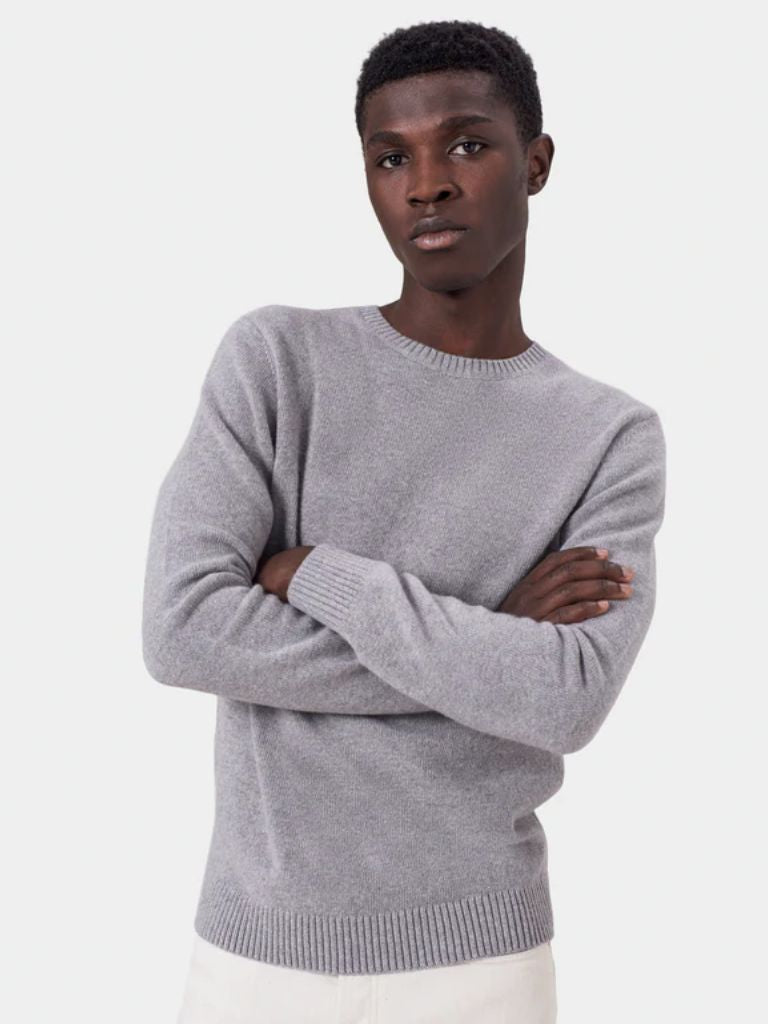 Colorful Standard Classic Merino Wool Sweater - Heather Grey | Warm & Soft Winter Pullover for Men & Women | Perfect for Outdoor Activities & Casual Wear
