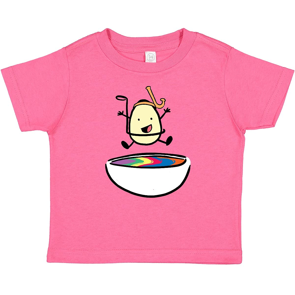 Easter Egg Jumping Into The Dye Baby T-Shirt | Cute Snorkel Design | Holiday Outfit for Easter Celebrations & Family Photos