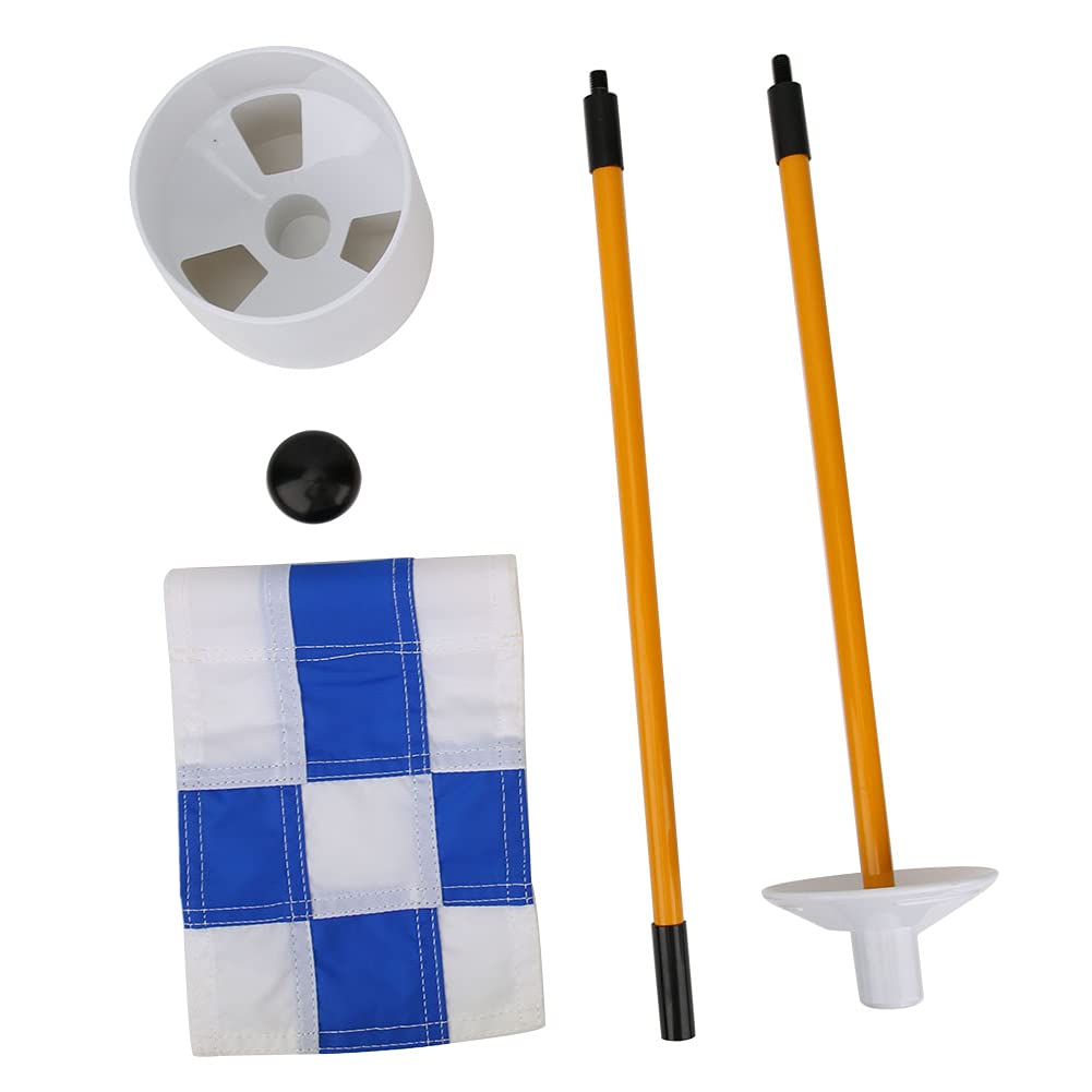 Premium Golf Flagpole Set - Removable Golf Pin Flags & Flagsticks for Putting Greens, Driving Range & Backyard Practice | Durable & Sturdy for Outdoor Use