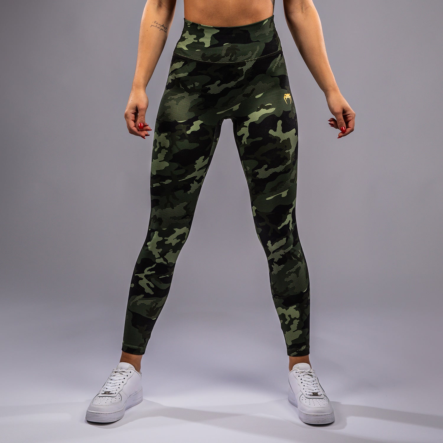 Venum x Sophia Rose Women's Full-Length Leggings - Forest Camo Print - High-Waisted Yoga Pants for Workout, Running & Gym - Stretchy Comfortable Activewear