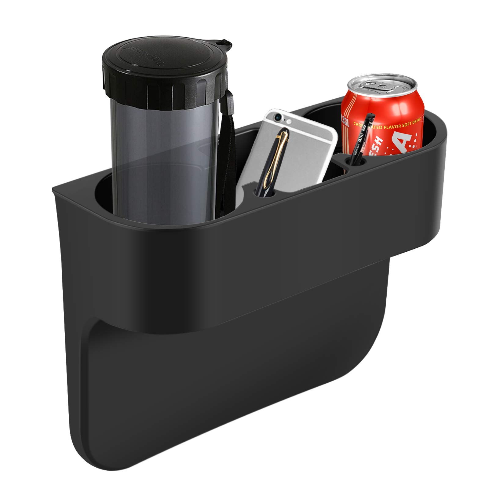 **Car Cup Holder Expander - Universal Vehicle Seat Wedge for Drinks & Phone - Multifunctional Interior Storage Organizer for Cars, SUVs & Trucks - Perfect for Road Trips & Daily Commutes**