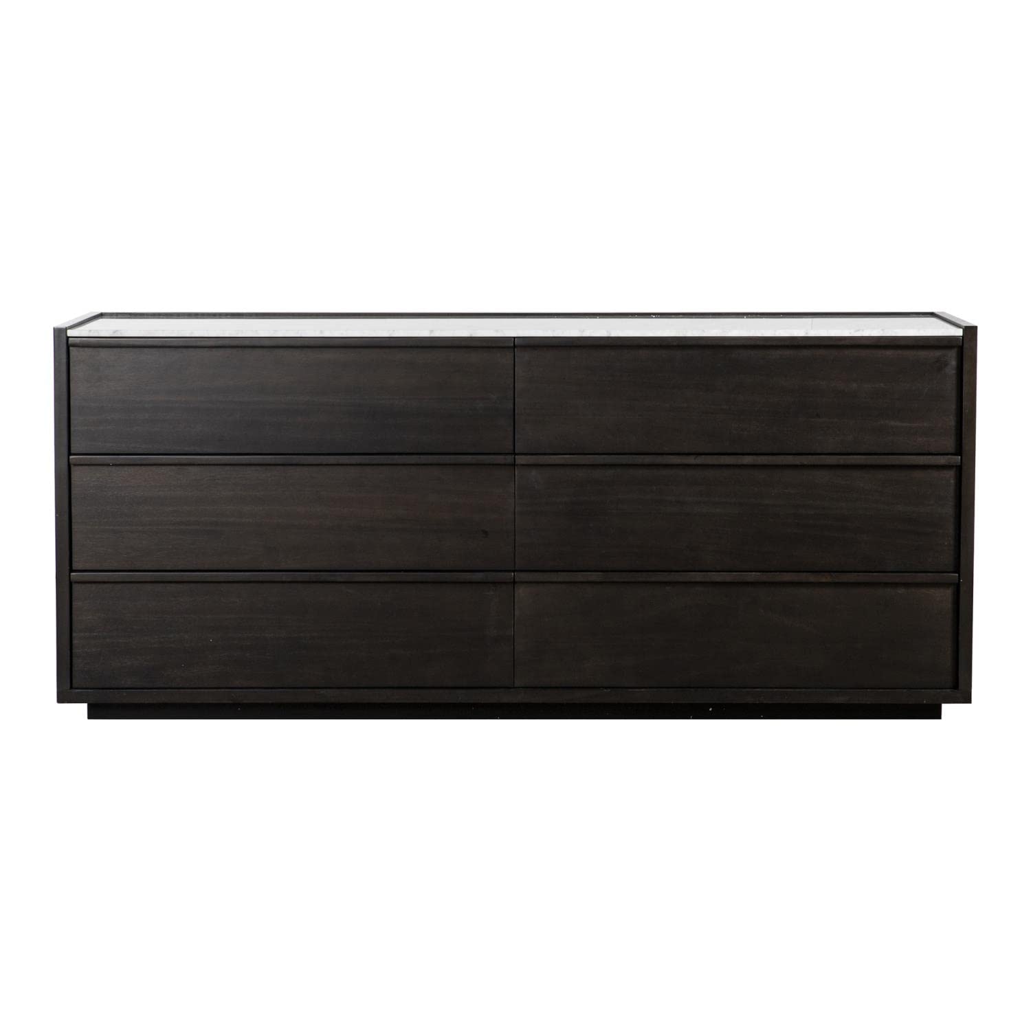 Ashcroft Contemporary Gray Wood Dresser - Modern 6-Drawer Storage for Bedroom & Living Room | Moe's Home Collection