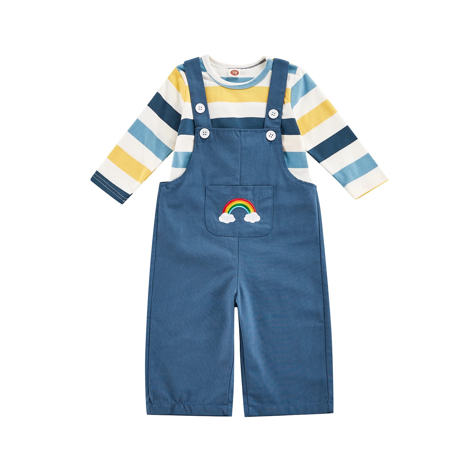 Newborn Baby Toddler Clothes Set - Long Sleeve Pullover & Pants Outfit for Boys & Girls | Unisex Fall Infant Overalls | Perfect for Playdates, Family Photos & Seasonal Outings