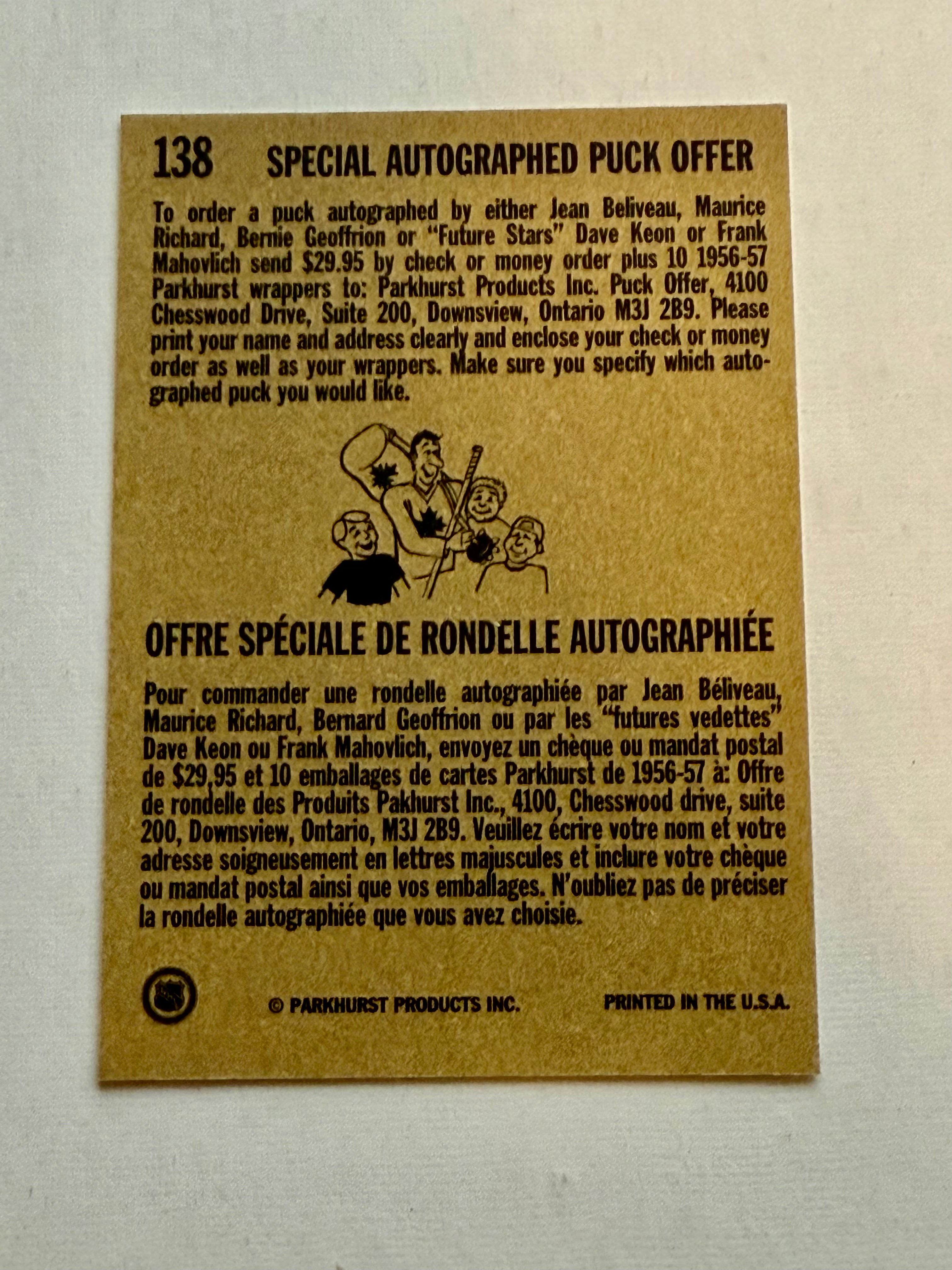 Authentic Jean Beliveau Montreal Canadiens Signed Hockey Card with COA - Perfect for NHL Memorabilia Collectors and Hockey Fans Display