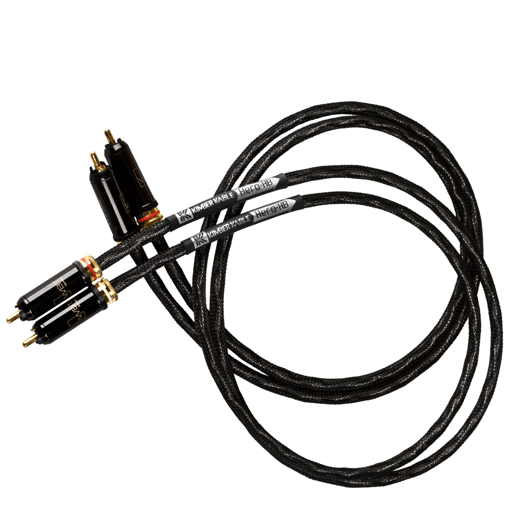 Kimber Kable Hero HB Analog Interconnect Cable (Pair) - High Performance Audio Cable for Home Theater & Stereo Systems - Perfect for Connecting Amplifiers, Receivers & Speakers
