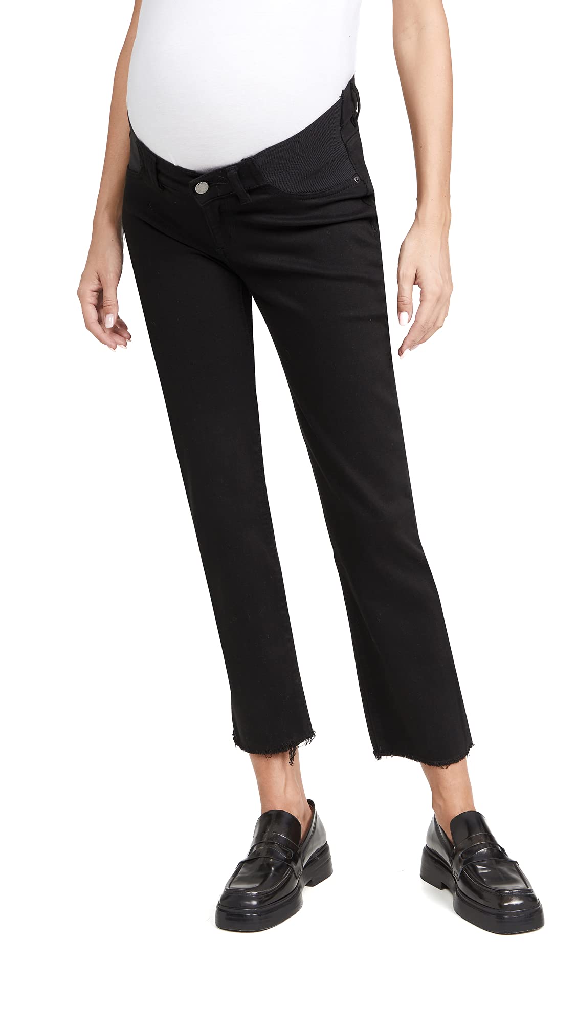 DL1961 Women's Patti Straight Maternity Ankle Jeans - Comfortable Stretch Denim for Pregnancy | Perfect for Work, Casual Outings & Everyday Wear
