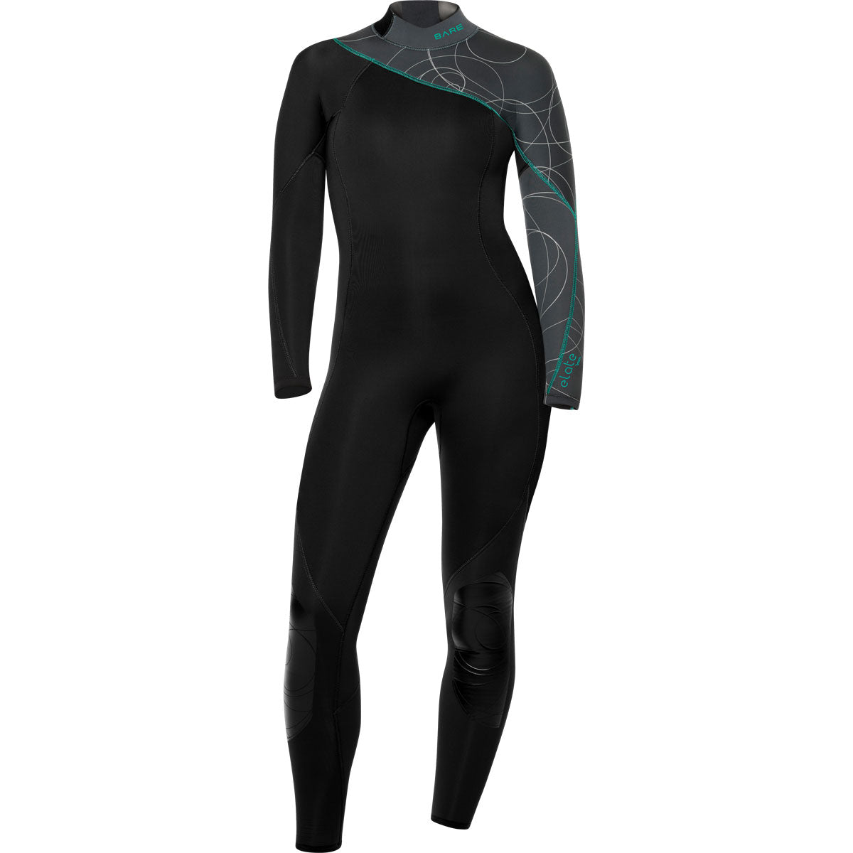 Bare Elate Full 3/2mm Wetsuit for Men & Women - Premium Neoprene Diving Suit for Surfing, Scuba Diving & Water Sports - Cold Water Protection Gear