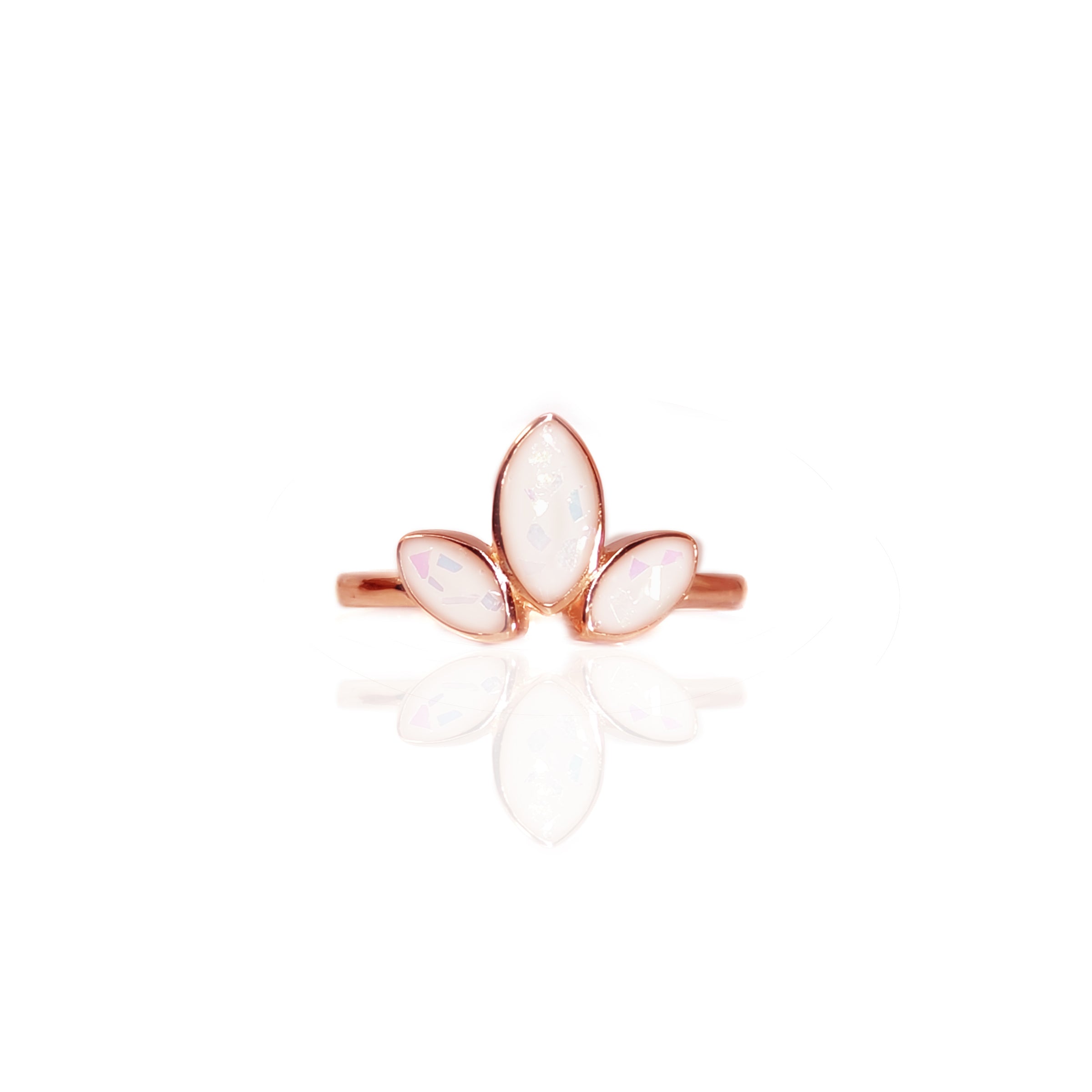 HeirloomClover Solid Gold Four Leaf Clover Breast Milk Jewelry Ring - Perfect for Nursing Mothers, Memorial Keepsake & Unique Gift for New Moms
