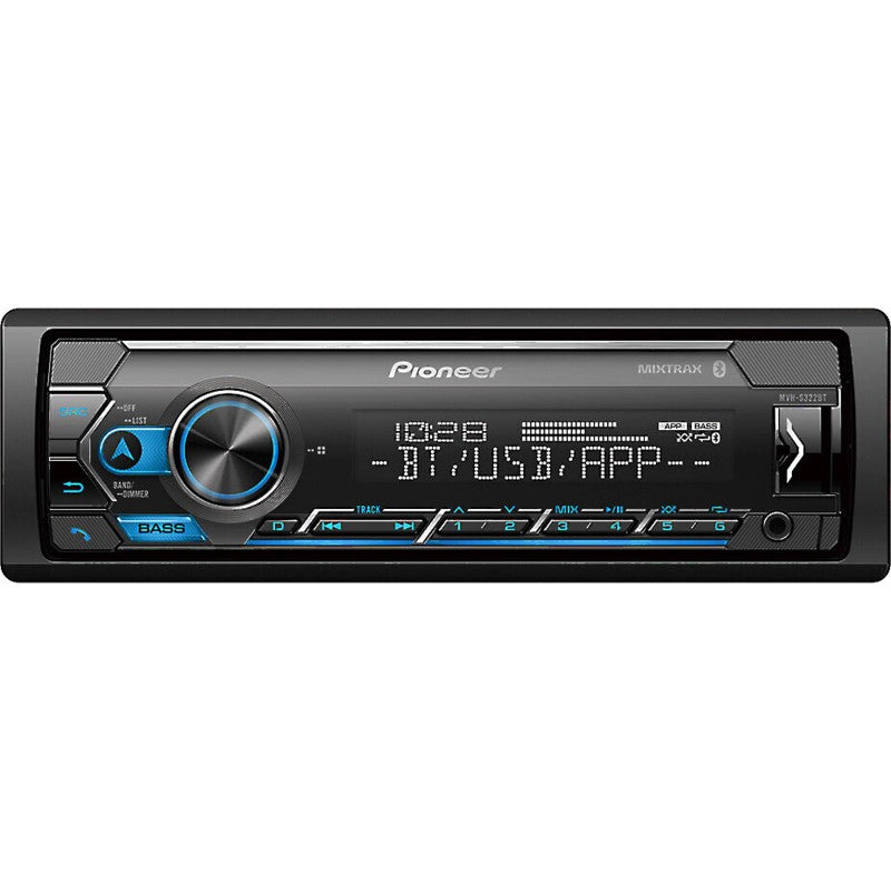 Pioneer MVH S322BT Bluetooth Digital Media Receiver - Wireless Car Stereo with USB, AUX Input & Hands-Free Calling - Perfect for Road Trips, Commuting & Streaming Music