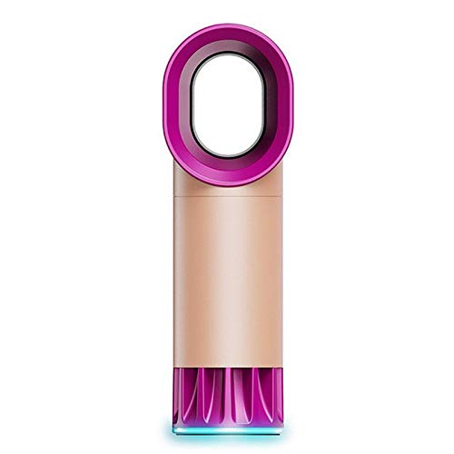 DIWANG Small Desk Fan - USB Rechargeable Mini Bladeless Air Cooler with LED Display, Portable Handheld Fan for Office, Bedroom, Travel & Outdoor Use (Color Options Available)