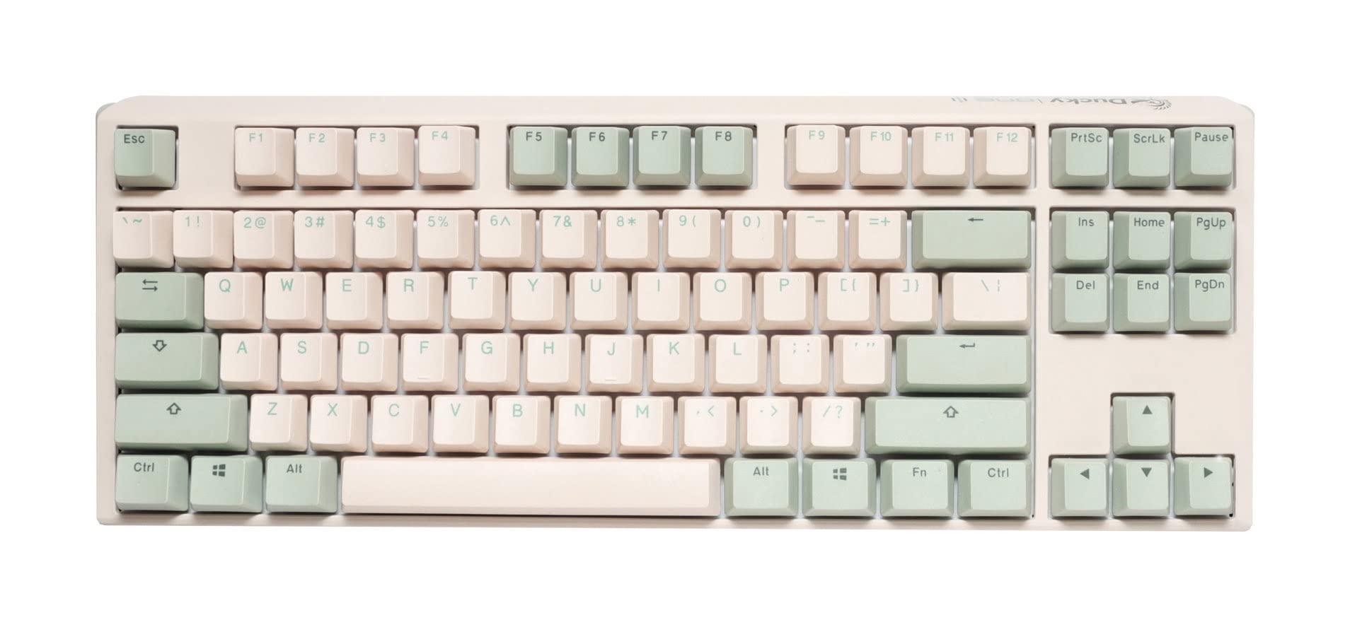 Ducky One 3 Matcha TKL Mechanical Keyboard with Cherry MX Brown Switches - Perfect for Gaming, Typing & Office Work