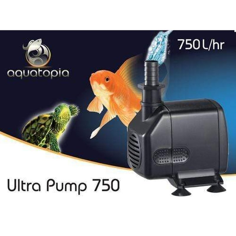 Aquatopia Ultra Pump 750 - 750L/H High Flow Submersible Water Pump for Aquariums, Ponds, Fountains | Indoor & Outdoor Use | Energy Efficient & Quiet Operation