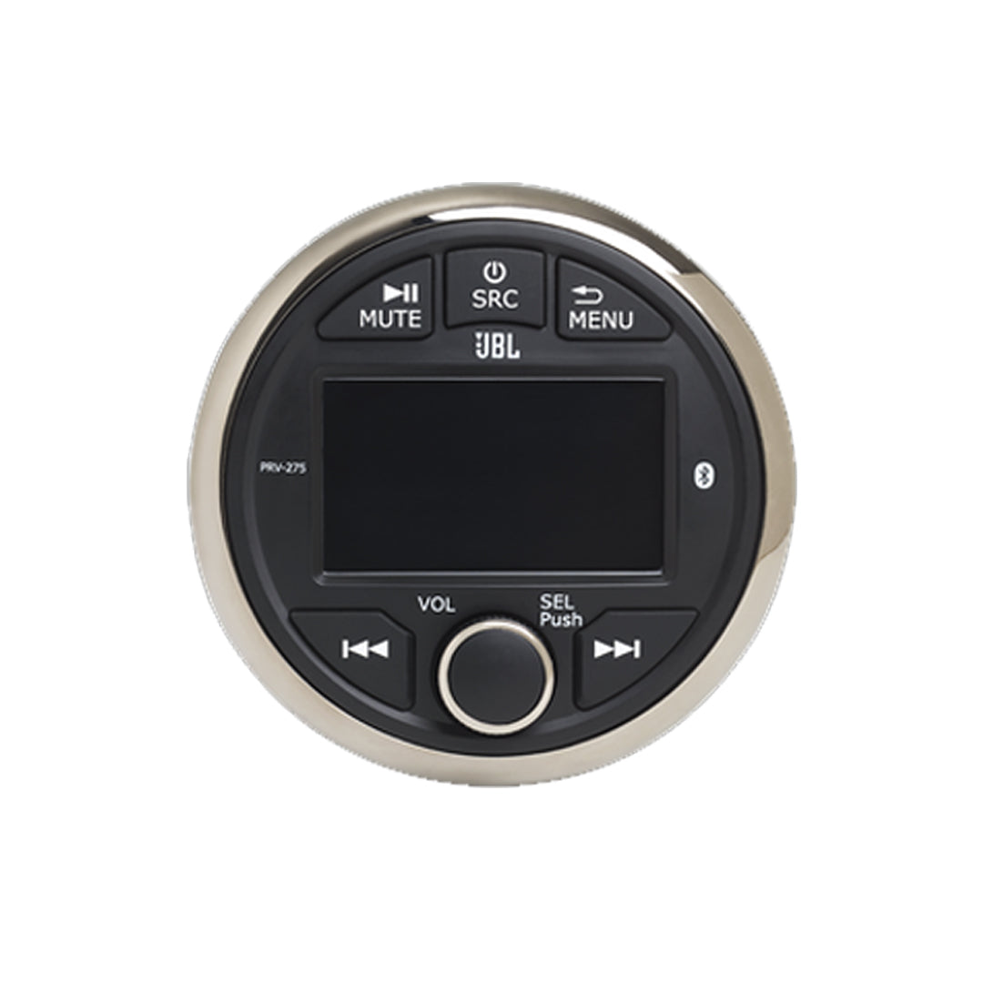 JBL PRV 275 Marine Digital Media Receiver with Built-in Bluetooth - Waterproof Gauge Style Car Stereo for Boats & Vehicles | Perfect for Marine Audio & Road Trips