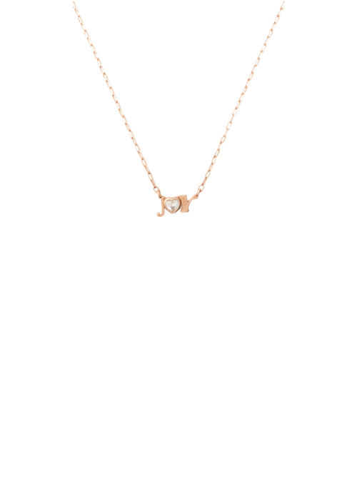 Joy CZ Pendant Necklace in Rose Gold - Elegant Cubic Zirconia Jewelry for Women, Perfect for Parties, Weddings & Everyday Wear
