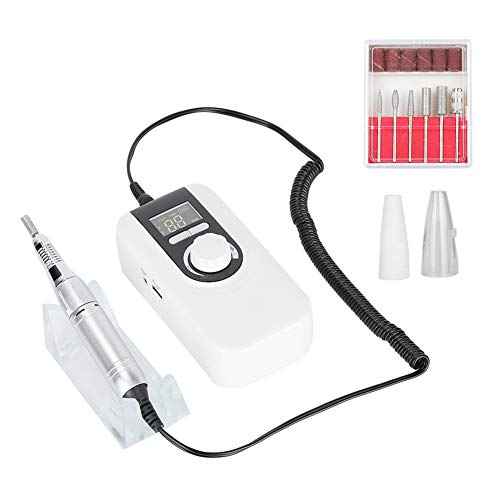 Professional Electric Nail Drill Kit - 35000 RPM Manicure Pedicure Machine with Nail File, Cuticle Grinder & Polisher for Salon & Home Use | Perfect for Nail Art, Acrylics & Gel Extensions