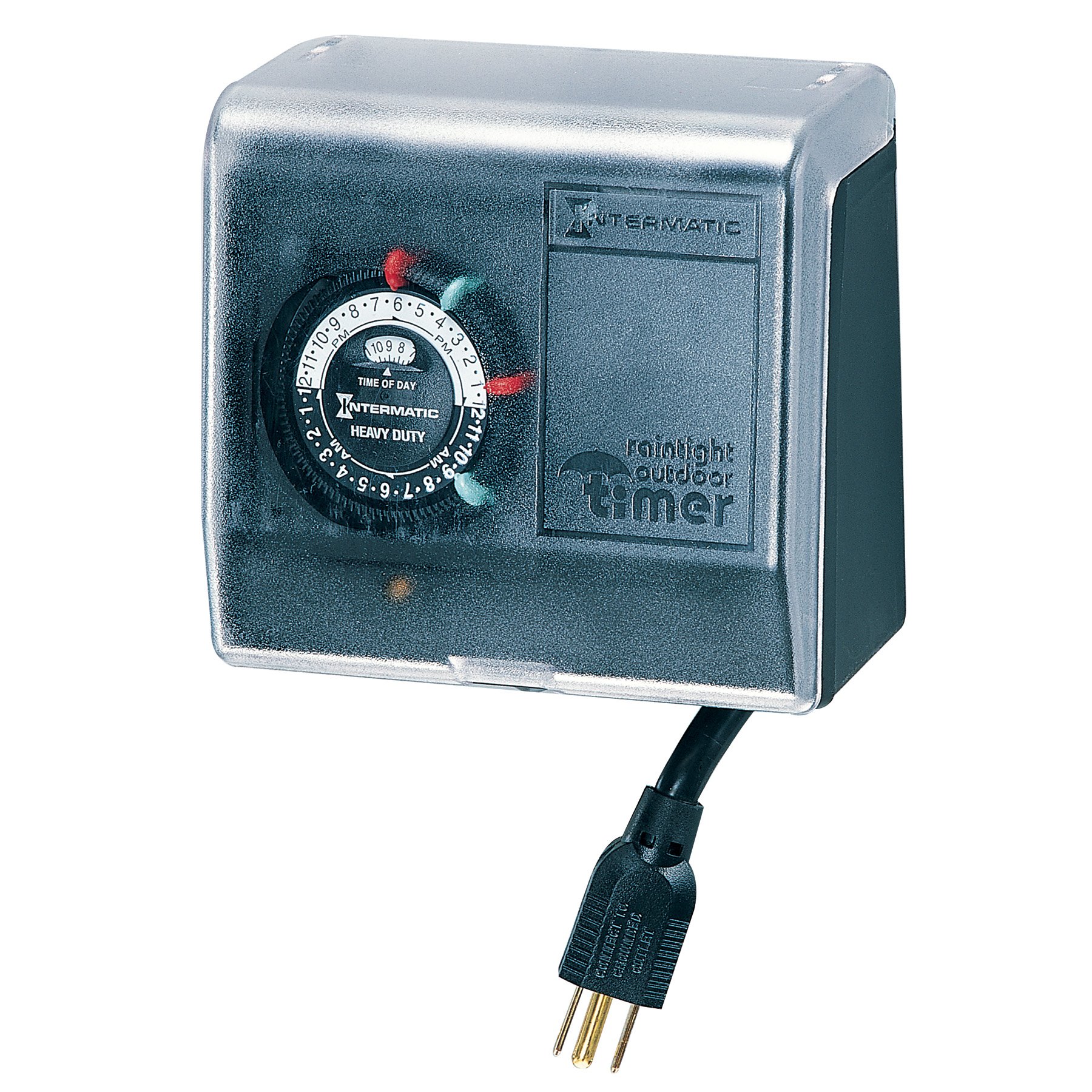 Intermatic P1101 Plug-in Digital Timer Switch - 24 Hour Programmable Outlet Timer for Lights, Appliances & Holiday Decorations - Energy Saving & Convenient Home Automation Solution (Black)