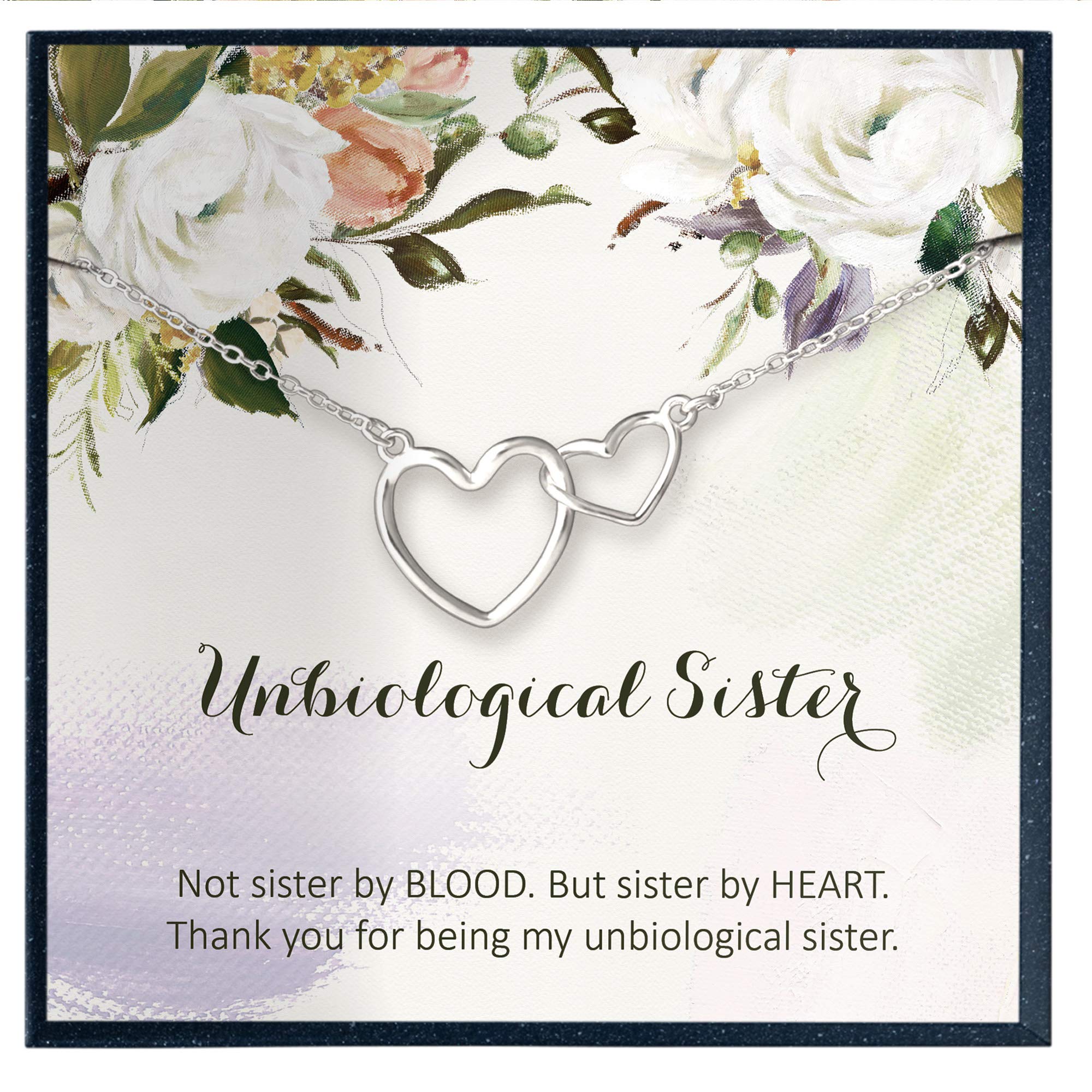 Unbiological Sister Necklace Gift for Women - Best Friend Jewelry for Sister Friends, Perfect for Birthdays, Anniversaries, or Just Because