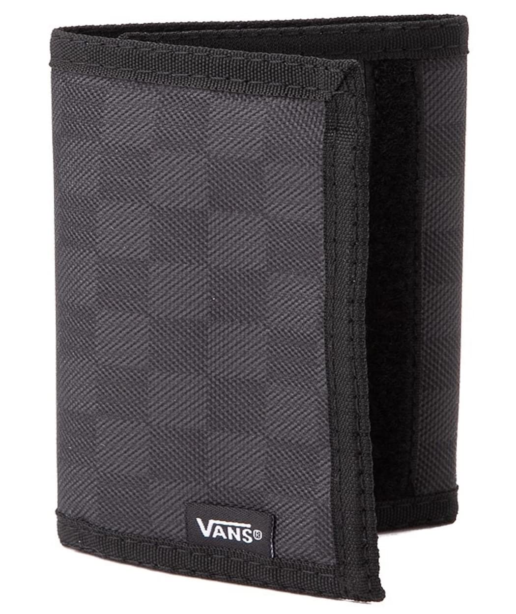 Vans The Slipped Wallet - Slim RFID Blocking Minimalist Wallet for Men & Women (Black/Charcoal Grey, One Size) - Perfect for Everyday Carry, Travel & Business Use