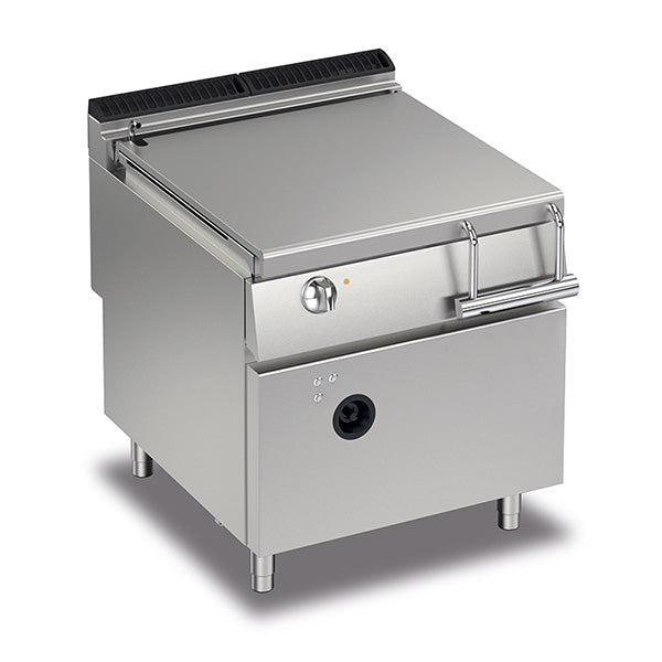 Baron 80L Commercial Gas Bratt Pan with Motorized Tilting - Perfect for Restaurants, Catering & Large Batch Cooking