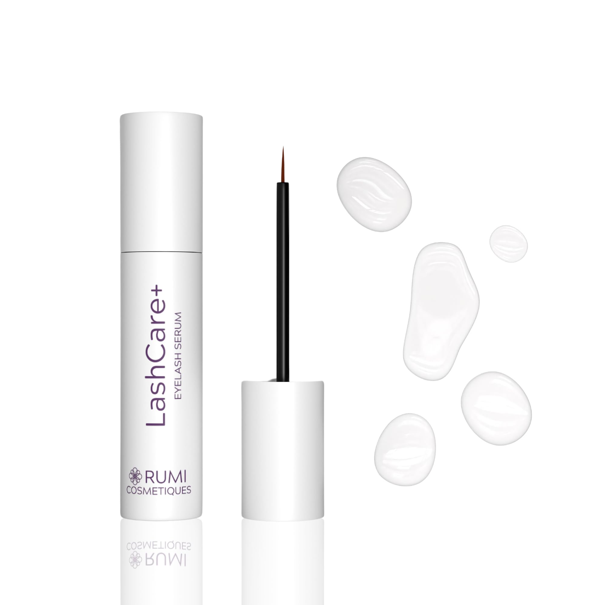 LashCare+ Eyelash Growth Serum for Women - Natural & Safe Formula for Longer, Thicker Lashes in 12 Weeks - Hypoallergenic for Sensitive Eyes - Eyelash Conditioner & Enhancer (1mL / 1 Month Supply) - Perfect for Daily Use & Special Occasions