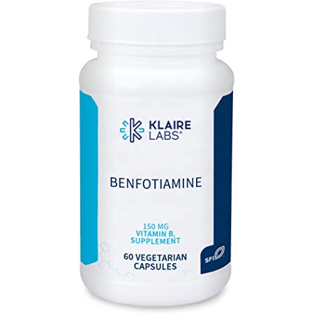 Benfotiamine 60 Capsules - Premium Vitamin B1 Supplement for Nerve Support & Blood Sugar Balance - Ideal for Diabetics & Neuropathy Relief