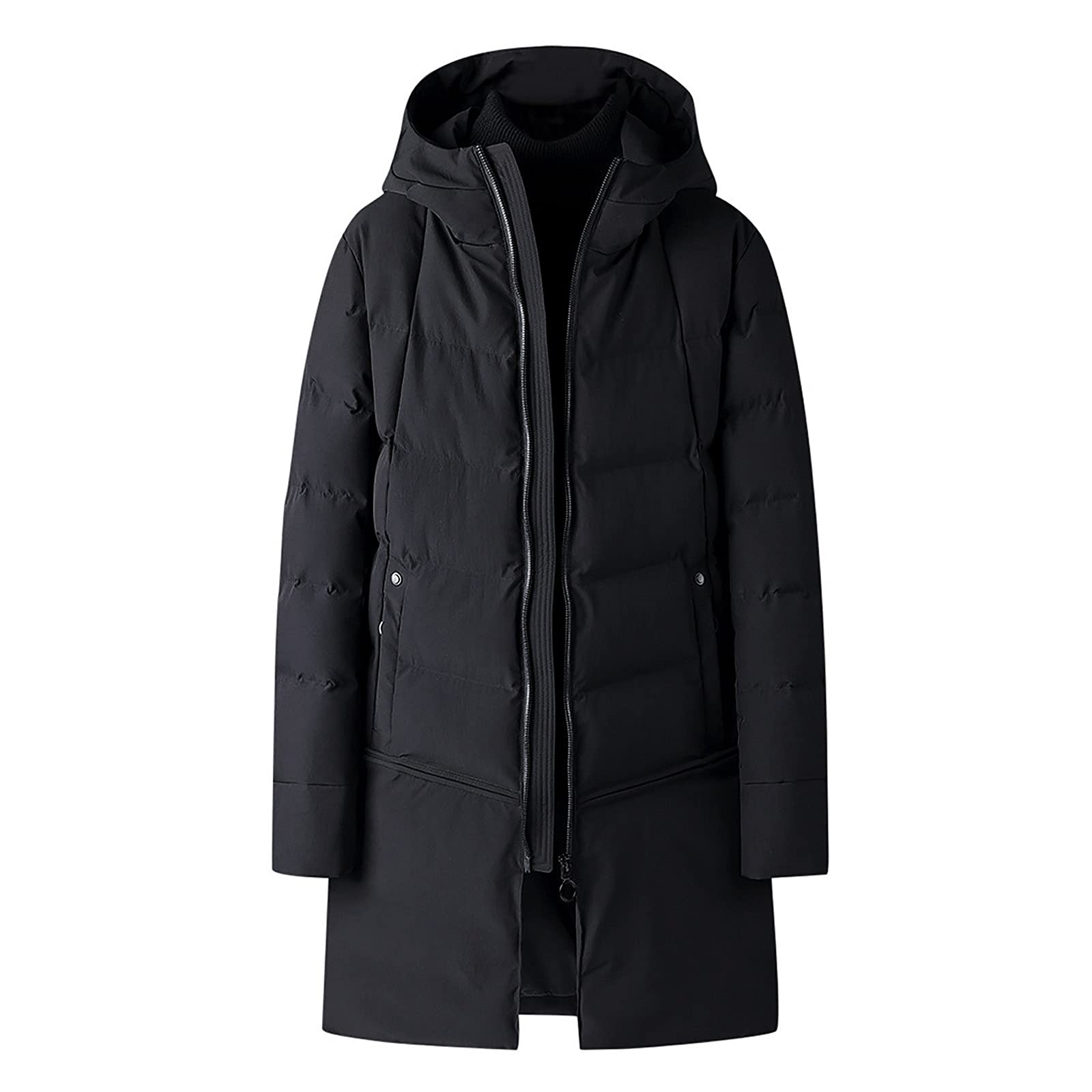 Men's Winter Padded Jacket - Warm Thick Long Coat for Casual Fashion | Outdoor Activities & Daily Wear