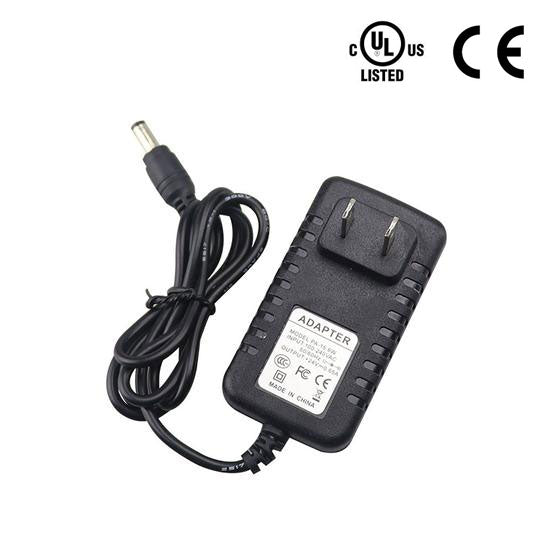 UL CUL Certified Wall Plug LED Power Adapter - CE Certified 110V/220V AC to 12V/24V DC Converter for LED Strip Lights, Landscape Lighting & Security Cameras
