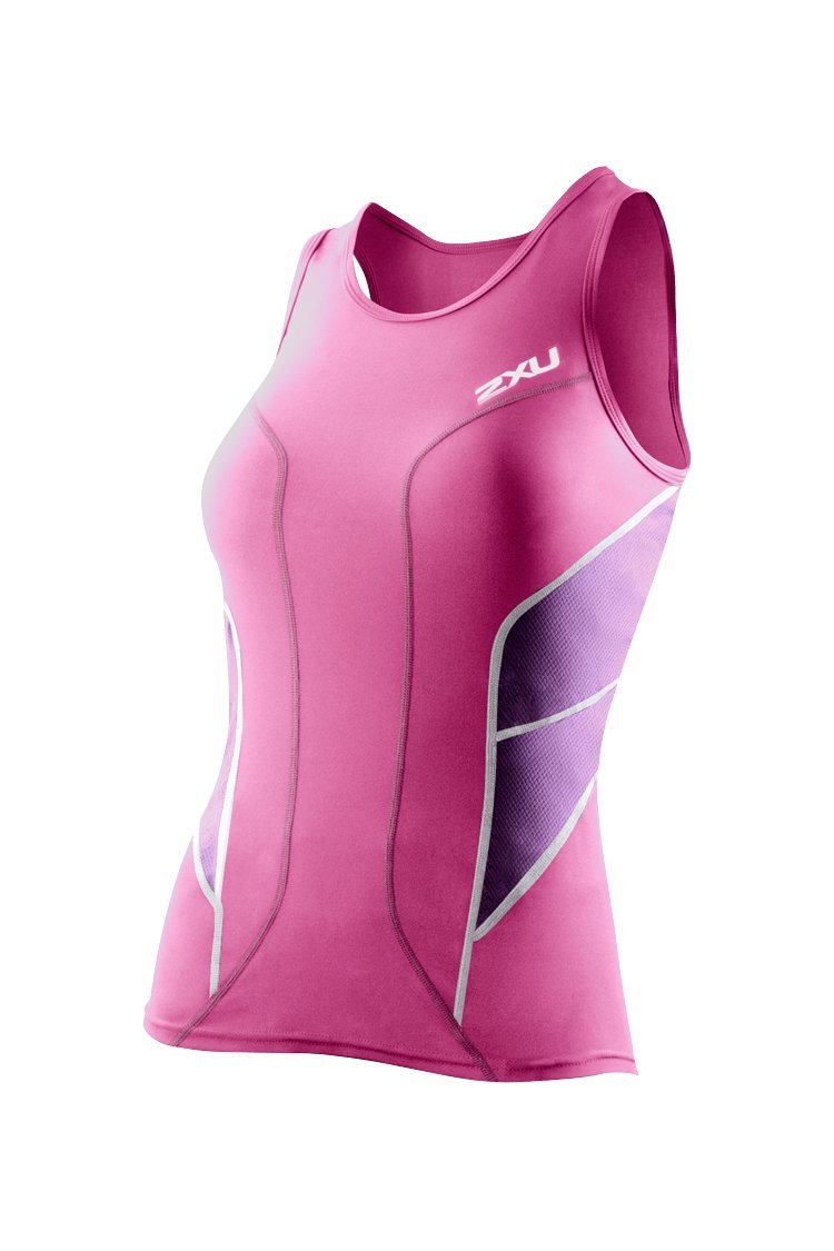 2XU Women's Long Distance Triathlon Singlet - Lightweight Quick-Dry Running Top for Triathlons & Endurance Training - Perfect for Sprint, Olympic & Ironman Races