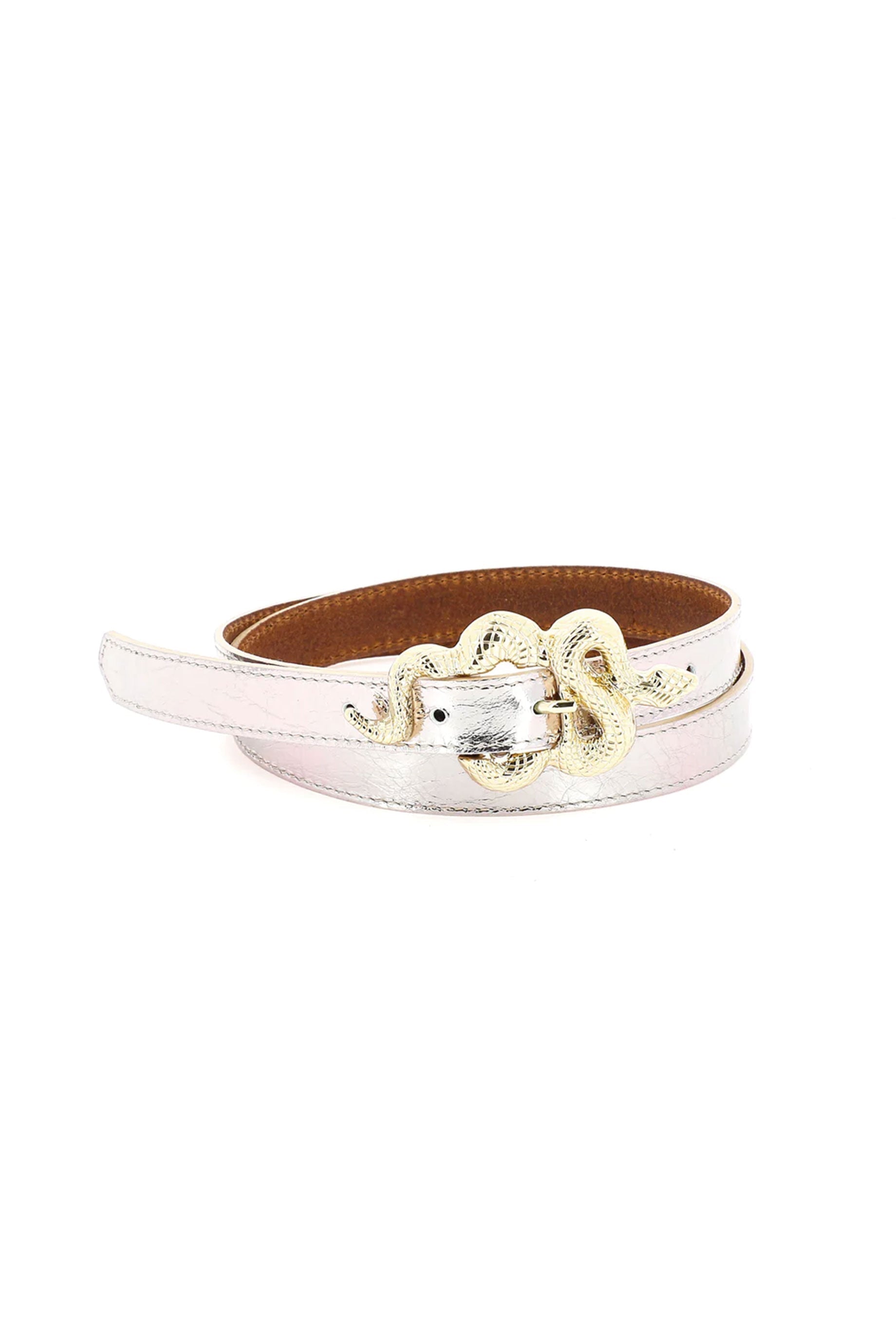 Herbert Frere Soeur Barbier Belt in Silver - Stylish Unisex Waist Belt for Casual & Formal Outfits