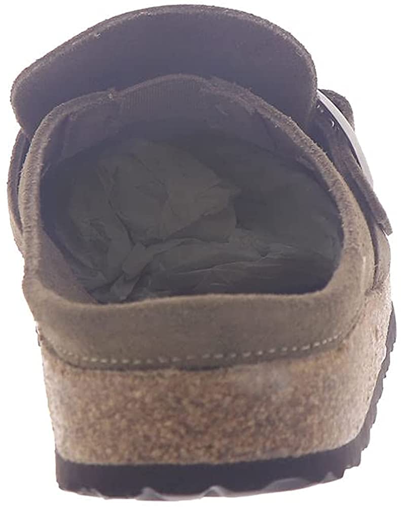Original Birkenstock Buckley Sandals - Gray Taupe Suede Size 40 | Comfortable Cork Footbed | Perfect for Casual Wear, Walking & Outdoor Activities