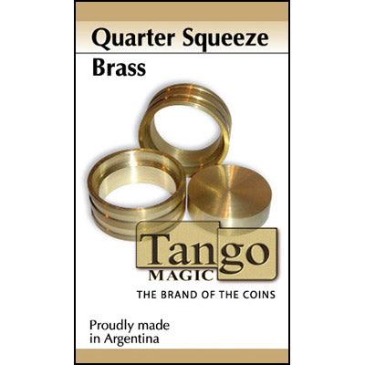 Premium Brass Quarter Squeeze Coin Holder - Perfect for Collectors, Magic Tricks, and Stress Relief | Durable & Portable for Everyday Carry