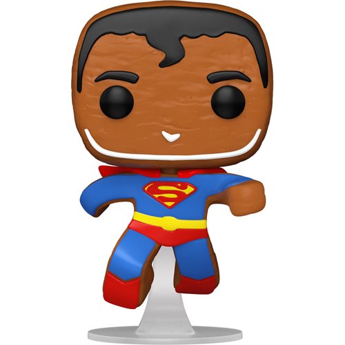 DC Heroes Holiday Pop! Vinyl Figure - Gingerbread Superman Funko Pop #443 - Christmas Collectible for Superhero Fans & Holiday Decor