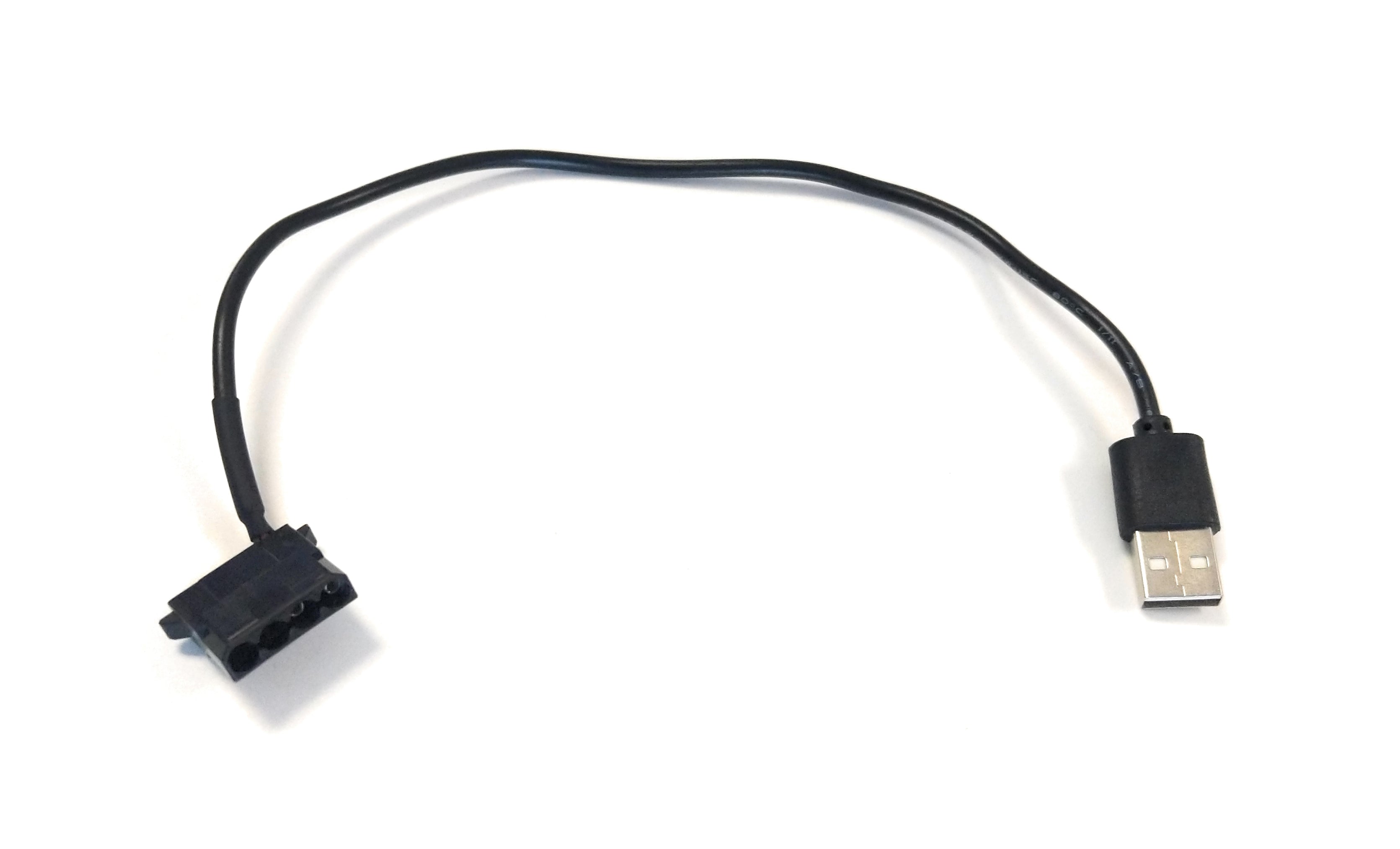 USB A Male to 4-Pin Molex Power Connector (5V) - Perfect for PC Case Fans, LED Strips & DIY Computer Builds