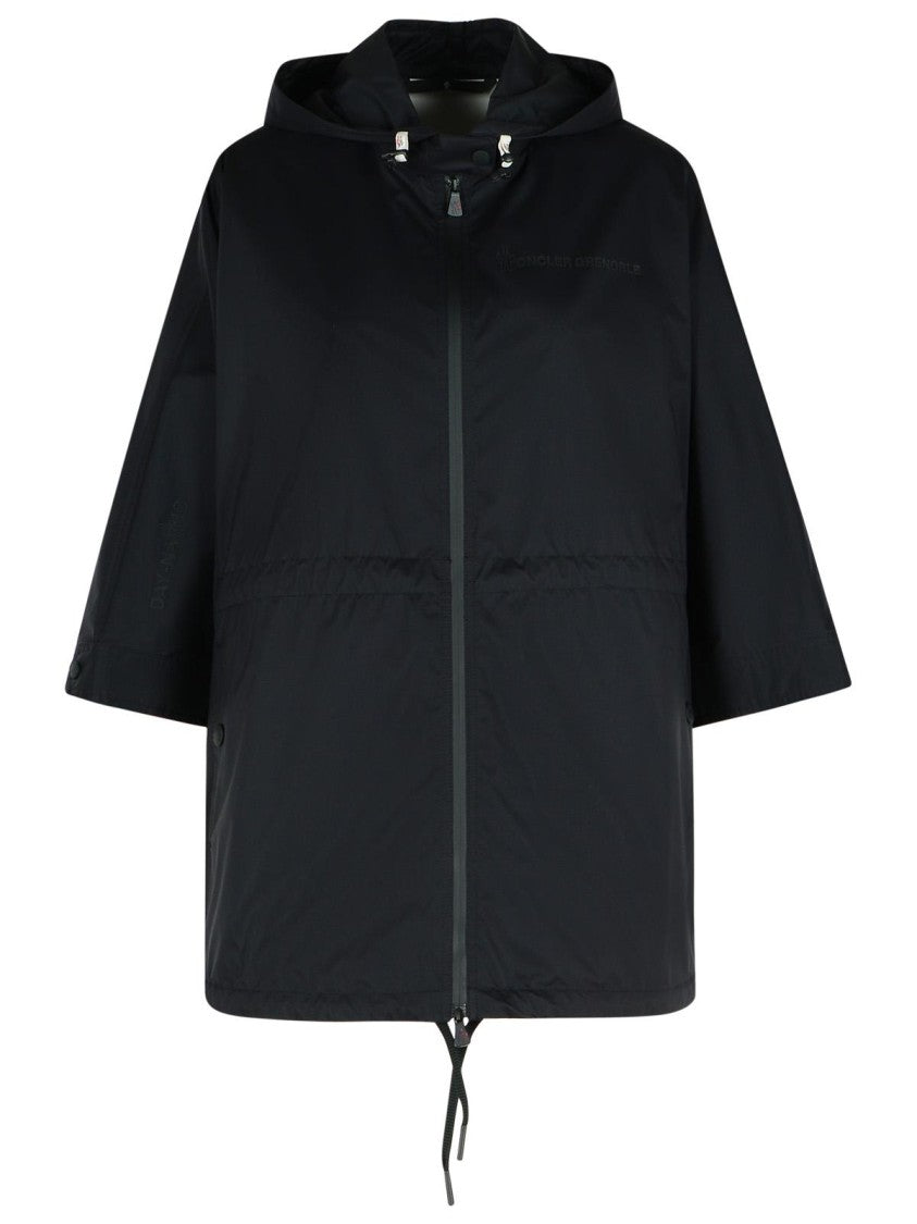 Vorrasay Black Nylon Cape - Waterproof Lightweight Outdoor Cape for Hiking, Camping & Rainy Days
