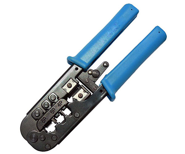 Professional All-in-One Modular Plug Crimp Tool for RJ45/RJ11 Connectors - Network Cable Installation & Repair Kit for Home, Office, and Data Center Use