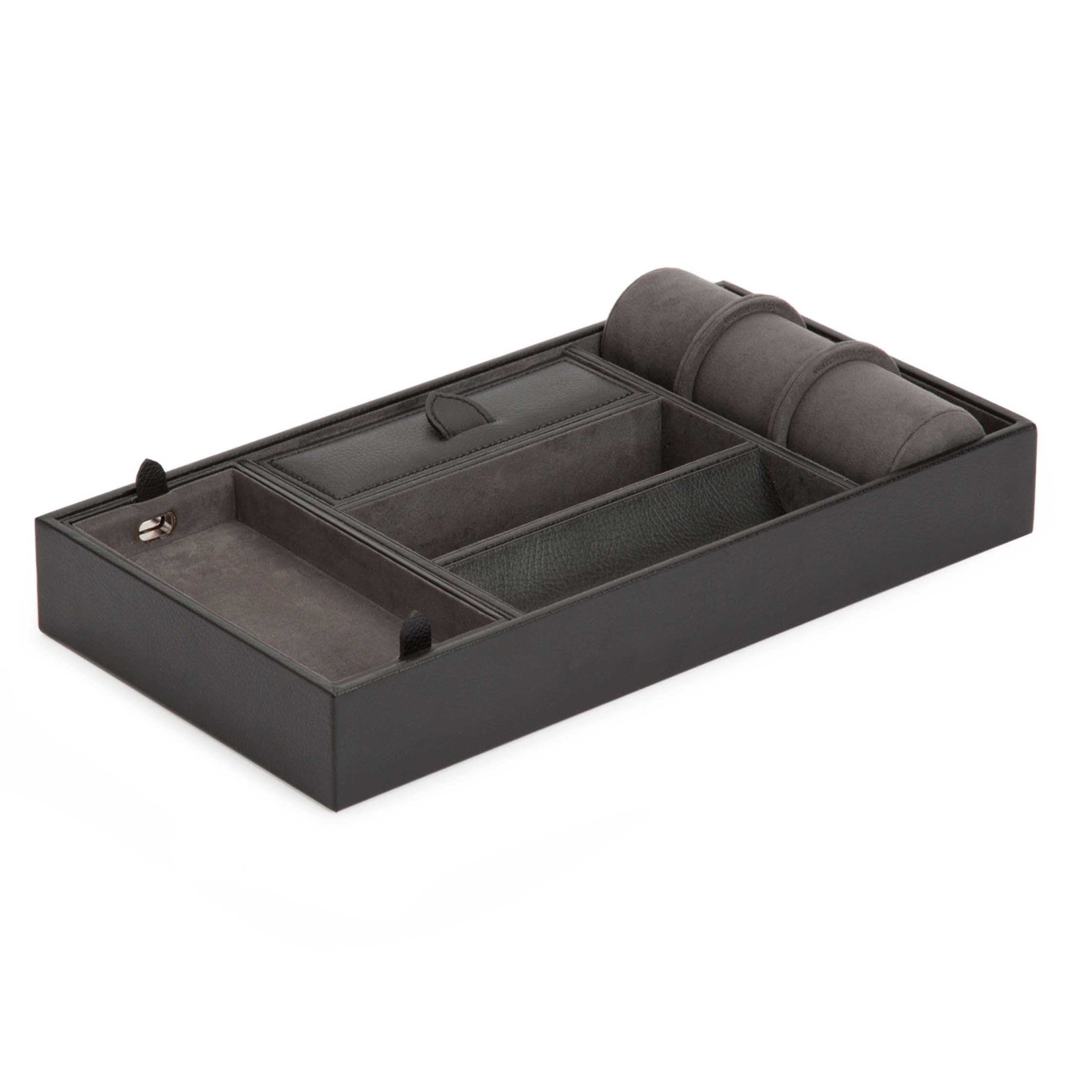 Premium Leather Valet Tray for Men - Handmade Organizer for Keys, Wallet & Watch - Perfect for Dresser Top, Nightstand & Entryway Storage