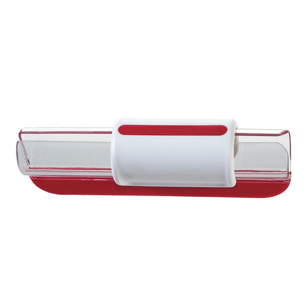 JoyMerit Zip Fruit & Vegetable Slicer - Easy Kitchen Gadget for Cutting Tomatoes, Grapes & More | Perfect for Meal Prep, Salads & Snacks | Mobility Aid Utensil (Red)