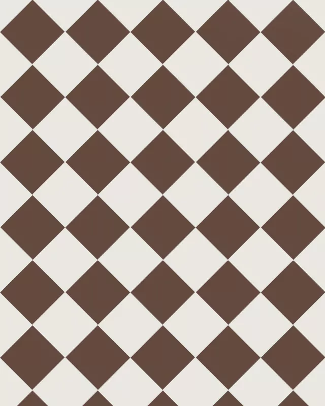 10x10 cm Klinker Schackrutigt Chocolate Brown/White Granite Tile - Winckelmans - Perfect for Kitchen Backsplash, Bathroom Walls & Flooring