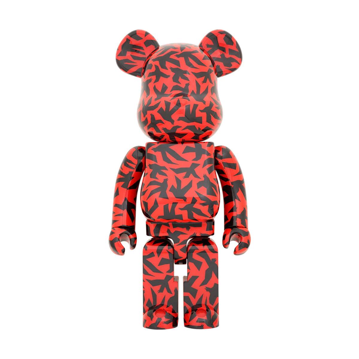 The Birds Be@rbricks 1000% 'Red Black' Collectible Figure - Limited Edition Art Toy for Display & Home Decor