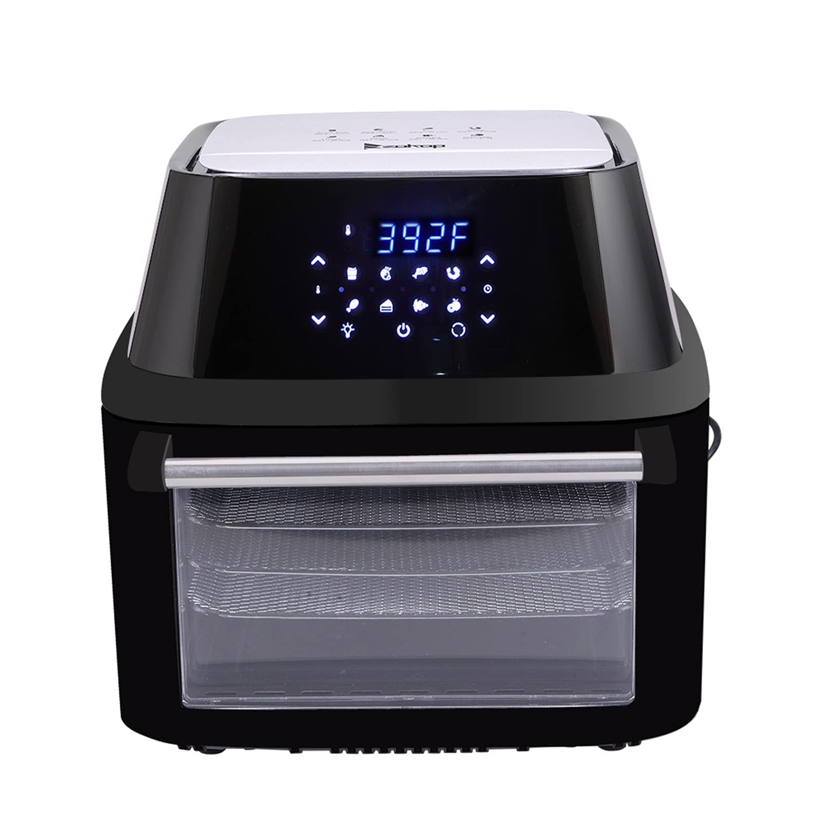 Mushugu 1800W 16L (16.91 Quarts) Air Fryer with Long-Lasting Durability - Black - Perfect for Healthy Cooking, Fast Meals & Family Dinners