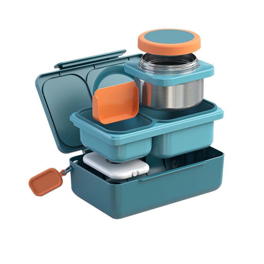 OmieBox Up Bento Box - Insulated Lunch Box for Kids & Adults, Teal Green | Perfect for School, Work, Picnics & Travel