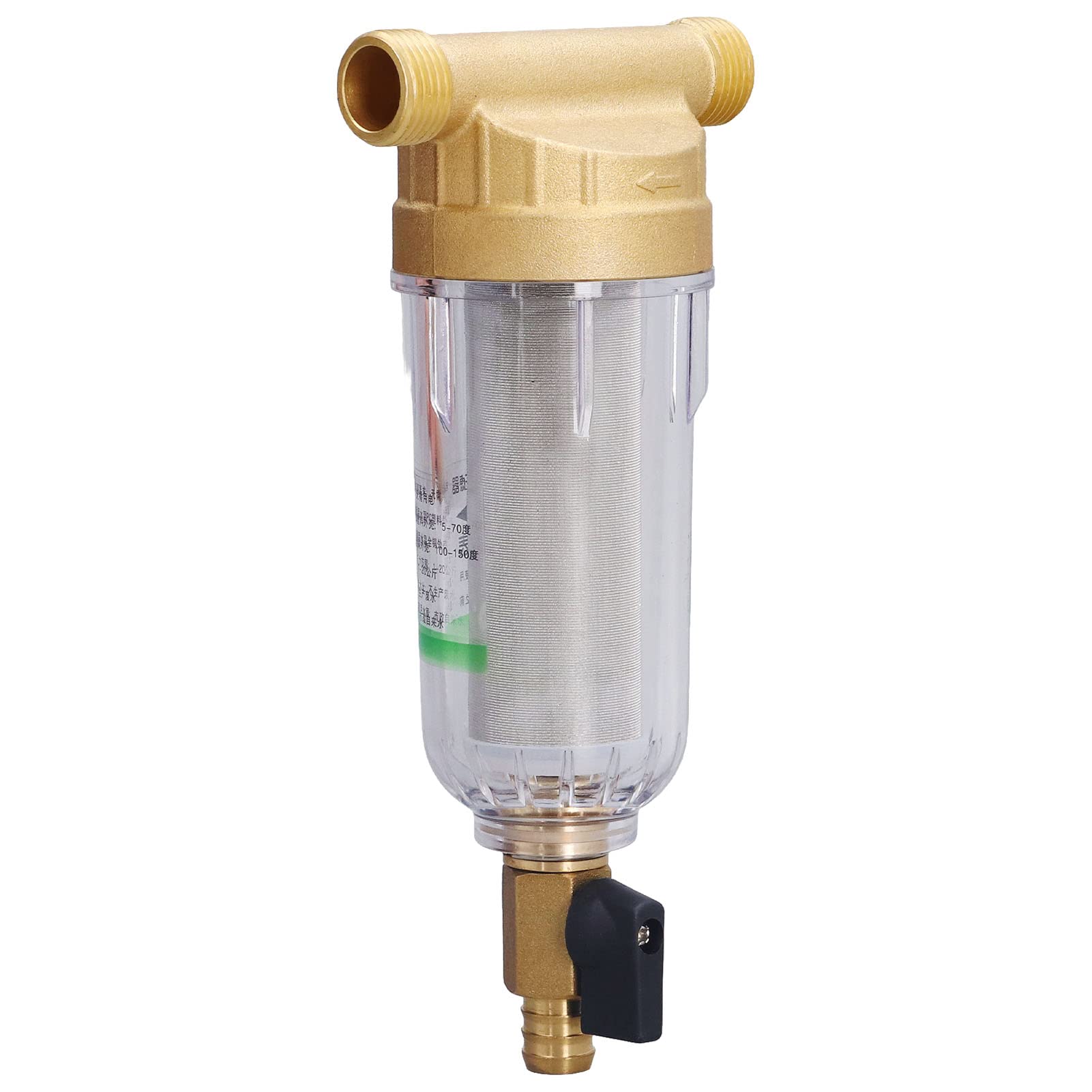 BigKing Sediment Water Filter - 1/2 Inch G1/2 Male Thread Detachable High Density Pre-Filter for Automatic Water Supply Systems | Perfect for Home, RV & Irrigation Water Filtration